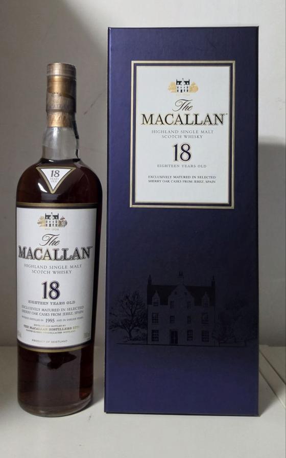 The Macallan 18 Year Old Sherry Oak 1995 and Earlier Years